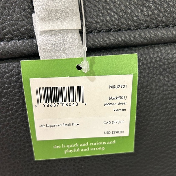 Kate Spade New York- Jackson Street Kiernan Large Black Shoulder Bag NWT - Picture 3 of 10